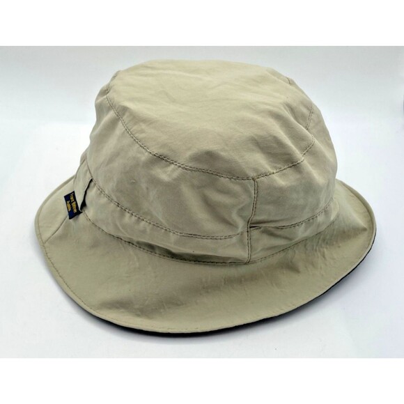 Retro Franz Bittner Gore-Tex Reversible Sun Hat Packable Beige Blue Bucket Hat - Picture 8 of 13